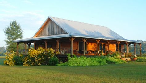 3: Bonnet roof 40x60 Pole Barn House Plans, Barn House Kits, Building A Pole Barn, Barn Homes Floor Plans, Metal Barn Homes, Metal Building Home, Barn House Design, Barn Living, Pole Barn House Plans