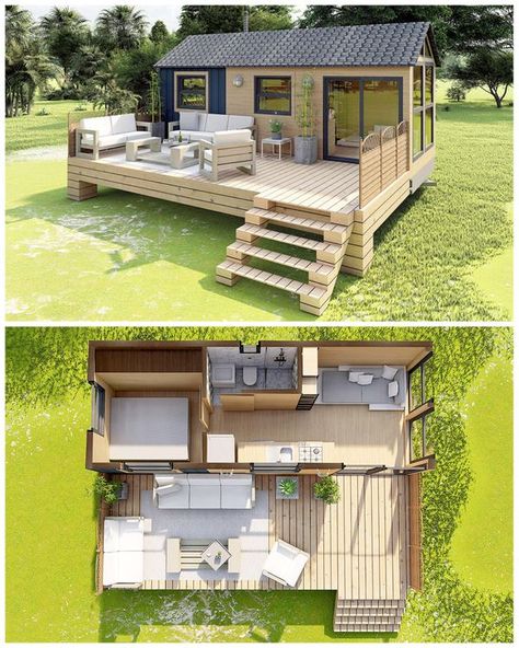 Life Tiny House Living In A Small House, Summer House Design, Tiny Container House, Tiny House Village, Tiny House Luxury, House Fence Design, A Small House, Tiny House Community, Dream Life House