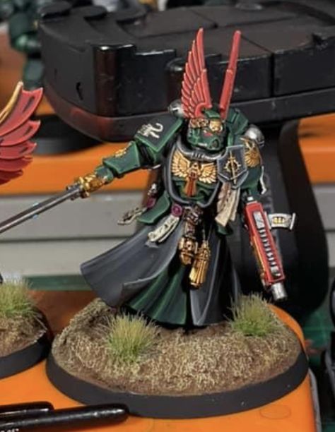 Dark Angels 40k Azrael, Dark Angles, Warhammer Dark Angels, Dark Angels 40k, 40k Painting, 40k Armies, Warhammer 40k Figures, Military Wallpaper, Adeptus Astartes