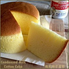 My Mind Patch: Condensed Milk Cotton Cake 炼乳棉花蛋糕 Asian Baking, Orange Cakes, Ogura Cake, Bolu Cake, Condensed Milk Cake, Light Cake, Kek Lapis, Cotton Cake, Sponge Cakes