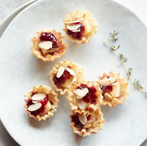 Brie Phyllo, Sugar Free Orange Marmalade, Raspberry Brie, Phyllo Appetizers, Phyllo Bites, Phyllo Shells, Chocolate Fudge Topping, Sugar Free Strawberry Jam, Hot Fudge Topping