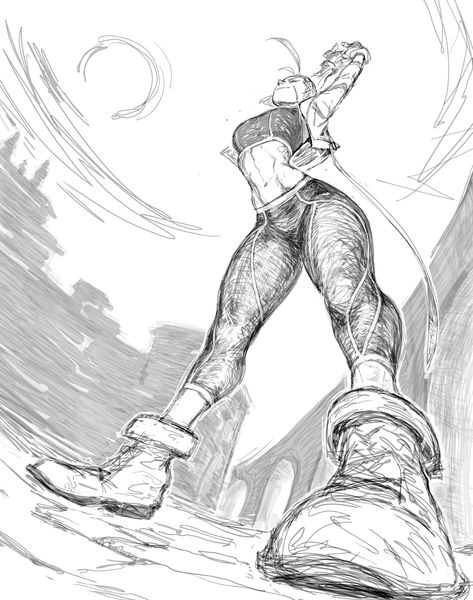 Street Fighter Characters, Perspective Drawing Lessons, Capcom Art, Street Fighter Art, White Drawing, Perspective Art, Figure Drawing Reference, Black And White Drawing, Art Poses