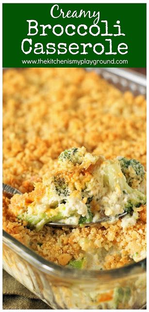 Brocoli Casserole Recipes, Creamy Broccoli Casserole, Broccoli Side Dish, Casserole Side Dishes, Veggie Casserole, Creamy Broccoli, Cheesy Broccoli, Vegetable Casserole, Recipes Casserole