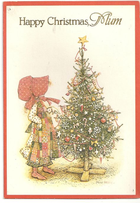 1980's Christmas Card | par cheryldecarteret Holly Hobbie Christmas, Holly Hobbie Doll, Hobbies To Try, Sunbonnet Sue, Sarah Kay, Holly Hobbie, Christmas Past, Christmas Memory, Noel Christmas