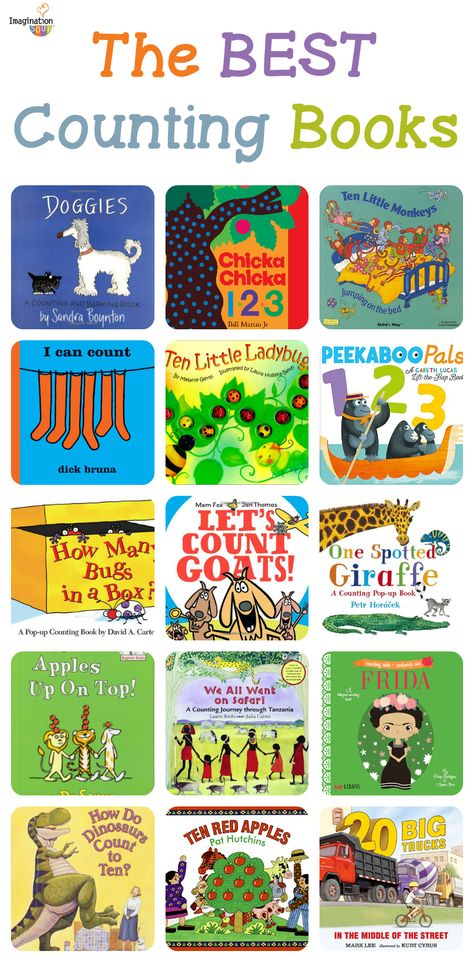 25 of the best counting and number books for kids Prek Centers, Books For Preschoolers, Counting Books, Trade Books, Math Counting, Prek Math, Kids Imagination, Counting Activities, Math Methods