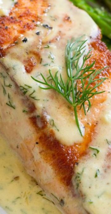 salmon with creamy garlic sauce Garlic Dijon Sauce, Salmon Sauce Recipes, Salmon Recipe Pan, Salmon Sauce, Creamy Dijon, Salmon Recipes Pan Seared, Dijon Sauce, Pan Salmon, Delicious Salmon Recipes