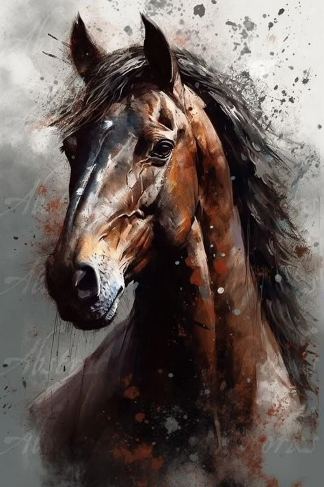 Horse Art Painting, Horse Portrait Painting, Horse Paintings Acrylic, Horses Artwork, Art Portrait Painting, Hyperrealism Paintings, Equine Artwork, Horse Canvas Painting, Horse Art Drawing