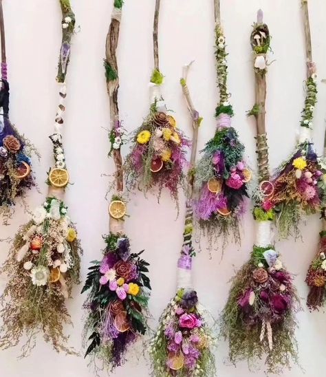 Edit SOLD ‼️ NEW! ✨✨MYSTERY FLORAL WITCH BROOMS!! Spring is coming & an enchanting surprise awaits! 🌷🧹🧙 Available Now in my Etsy shop. When you order one of these, a mystery floral broom will come to you lovingly packaged, all handmade by me with love and intention. Made with real dried and preserved flowers, greenery, botanicals, foraged wood handles, and crystals. If you love surprises this is for you! Link in my profile. Limited quantities, limited time. 🧙🌿🌺 . . . . . . . .#witchy #witc... Witchy Aesthetic Decor, Samhain Ritual, Birth Art, Witchy Home Decor, Beautiful Witch, Wiccan Altar, Witchy Crafts, Witch Gift, Witch Broom