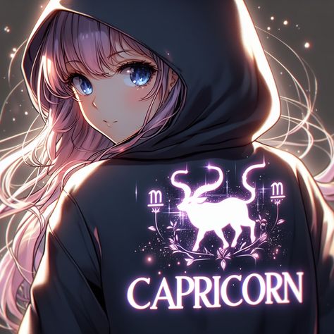 Capricorn And Pisces Couple Art, Capricorn Sign Wallpaper, Anime Capricorn, Zodiac Characters Capricorn, Capricorn Women Art, Best Friend Miss You, Aries And Capricorn, Capricorn Art, Cosmetic Contact Lenses