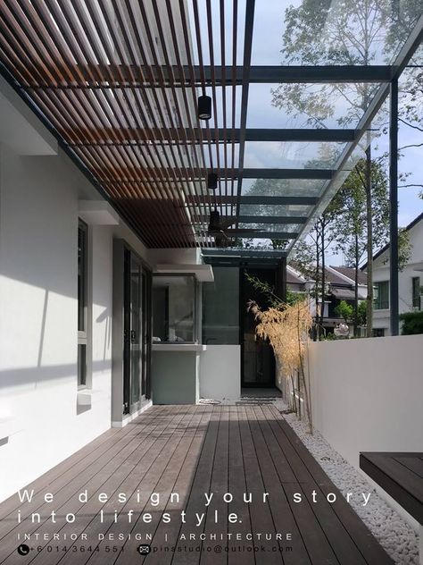 Skylight Patio, Sunshade Ideas, Sas Entree, House Projects Architecture, Carport Canopy, Home Gym Design, Backyard Diy Projects, Gym Design, Bike Storage