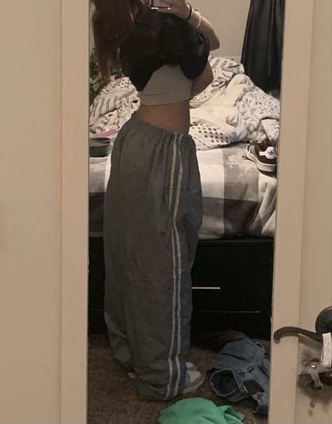 Track Pants, Track, Grey, Pants, Trousers