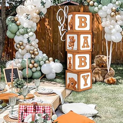 Amazon.com: Sip And See Banner Teddy Bear Baby Shower Decor, Baby Blocks Baby Shower, Letter Blocks, Sip And See, Girl Gender Reveal, Baby Letters, Teddy Bear Baby Shower, Baby Blocks, Baby Bear Baby Shower