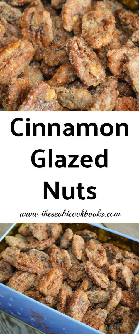 Ever wanted to make those sweet, crunchy nuts that are a staple at mall kiosks across the country? Look no farther than our Cinnamon Glazed Nuts (pecans)! Glazed Nuts Recipe, Candy Pecans, Glazed Nuts, Pecan Treats, Seasoned Nuts, Sugar Wax Recipe, Nut Dessert, Glazed Walnuts, Candied Pecans Recipe