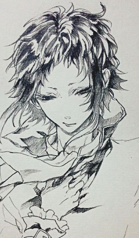 Akutagawa Drawing, Akutagawa Ryuunosuke, School Art Projects, Cute Doodle Art, Manga Covers, Bongou Stray Dogs, Stray Dogs Anime, Sketchbook Art Inspiration, Anime Sketch