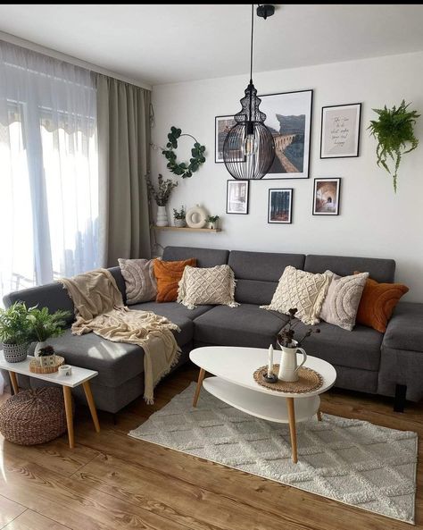 Fall Nails 2023, Stile Boho Chic, Living Room Decor Gray, Apartment Living Room Design, Living Room Living Room, Living Room Design Inspiration, Small Living Room Decor, Living Room Design Decor, Pumpkin Painting