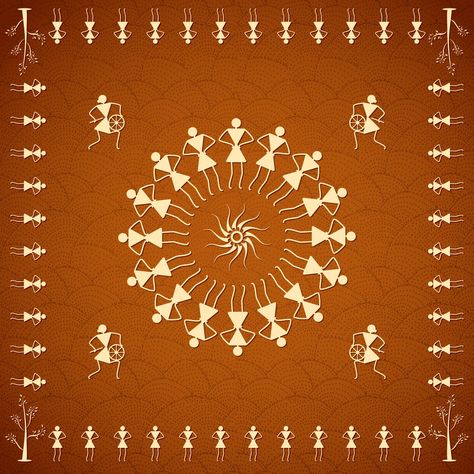 All You Need To Know About the Famous Maharashtrian Design: Warli Art - Shutterstock Blog India - Creative Photography and Video Warli Designs, Illustration Of People, Worli Painting, Warli Painting, Pichwai Painting, Warli Art, Illustration People, Definition Art, Pichwai Paintings