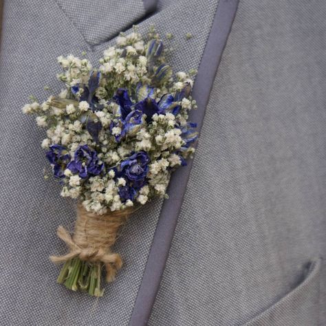 Boho Midnight Dried Flower Buttonholes Set Of Four Oswestry Shropshire, Wedding Corsages, Button Holes Wedding, Flower Crown Hairstyle, British Flowers, Flower Comb, Flower Company, Corsage Wedding, The Wedding Date