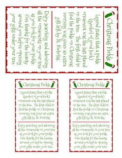 Legend Of The Pickle Printable, Crochet Christmas Pickle, Diy Pickle Ornament, Christmas Pickle Tradition, Christmas Pickle, Holiday Traditions, Pickles, Christening, Easter