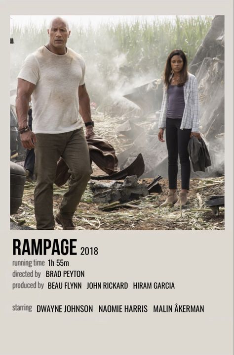 Minimal Polaroid Movie Posters, Rampage Movie, Dwayne Johnson Movies, Netflix Suggestions, Polaroid Movie Poster, Dwayne Johnson, Movie List, Animated Movies, Movies Showing