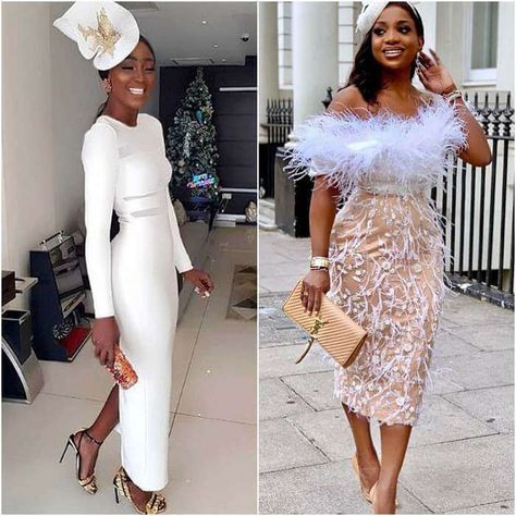 10 Elegantly Chic Court Wedding Dress Ideas for Brides - NaijaGlamWedding Civil Wedding Dresses Courts, Registry Wedding Dress, Simple Wedding Dress Short, Sweet Wedding Dresses, Lace Wedding Guest Dress, Courthouse Wedding Dress, Court Wedding, Civil Wedding Dresses, Simple Gowns