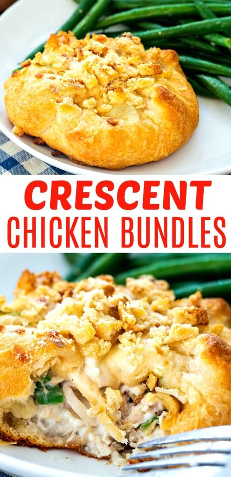 Crescent Chicken Bundles, Crescent Roll Dough Recipes, Cream Cheese And Chicken, Crescent Chicken, Chicken Croissant, Chicken Bundles, Spicy Southern Kitchen, Simply Stacie, Cream Cheese Crescent Rolls