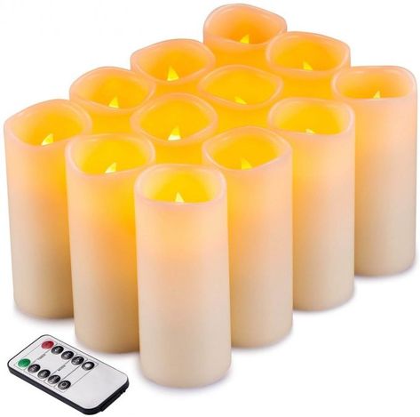 Where to Buy Candles in Bulk for Weddings (+ Cheap!) | Emmaline Bride Where To Buy Candles, Remote Control Candles, Farmhouse Lantern, Flameless Candle Set, Fake Candles, Battery Candles, Led Pillar Candle, Flameless Led Candles, Buy Candles