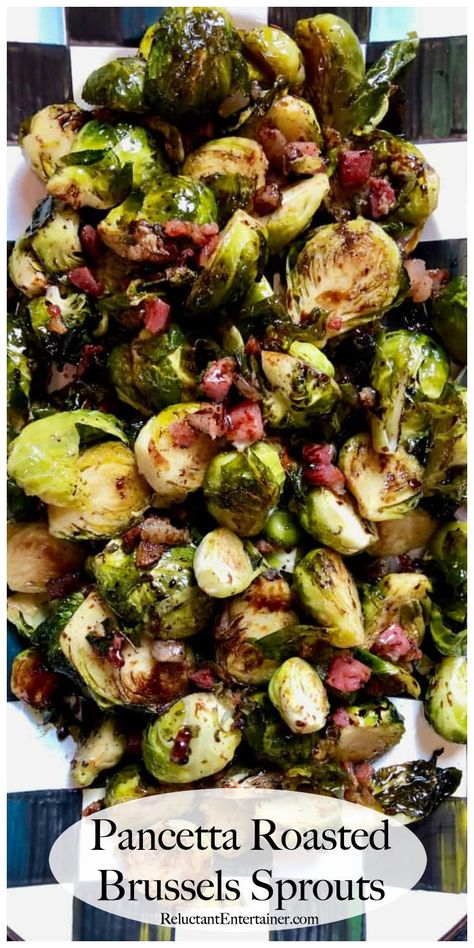 Brussel Sprouts With Pancetta, Tartiflette Recipe, Crispy Brussels Sprouts, Thanksgiving Side Dishes Healthy, Pancetta Recipes, Healthy Side Dish, Roasted Brussel, Roasted Brussels Sprouts, Sprout Recipes