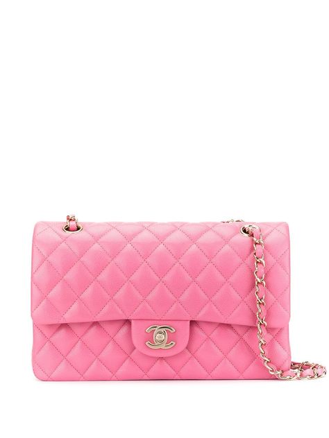 Classic Flap Bag, Pink Chanel, Shopping Chanel, Van Cleef Arpels, Chain Shoulder Bag, Classic Flap, Lady Dior, Flap Bag, Pink Leather