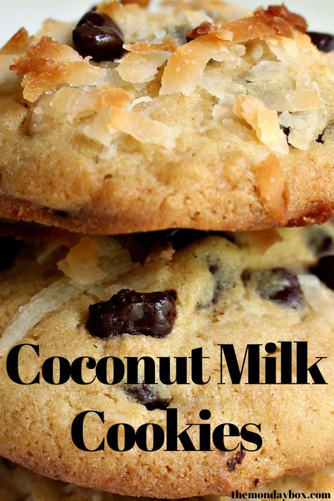 Desert With Coconut Milk, Coconut Milk Cookies Recipes, Baking With Coconut Milk, Coconut Desserts Recipes, Canned Coconut Milk Recipes, Desserts With Coconut Milk, Coconut Milk Cookies, Coconut Milk Recipes Dessert, Recipes Using Coconut Milk