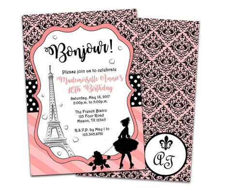 This Invitations item by PartyPrintExpress has 19 favorites from Etsy shoppers. Ships from Madison, AL. Listed on Apr 26, 2023 Paris Birthday Invitations, Paris Birthday Theme, Paris Invitations, Paris Themed Birthday Party, Parisian Party, Paris Theme Party, French Poodle, Paris Birthday, Paris Themed