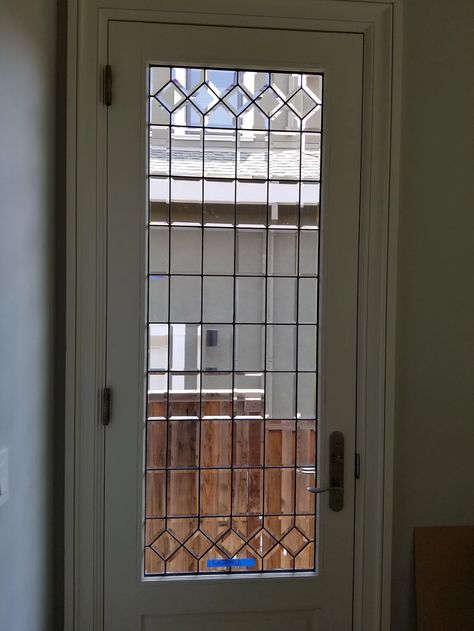 French Door Bathroom, Leaded Glass Cabinet Doors, Glass Entry Doors, Leaded Glass Cabinets, Glass Pocket Door, Nest Ideas, Glass Pantry Door, Leaded Glass Door, Entry Doors With Glass