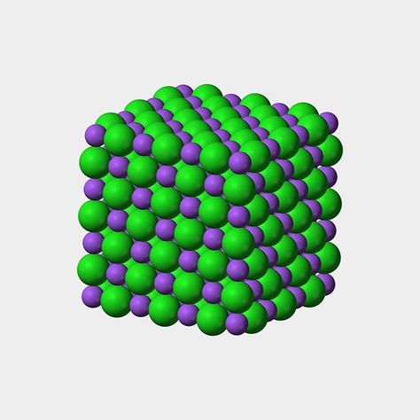 Sodium chloride also known as salt (though sea salt also contains other chemical salts) is an ionic compound with the #chemical formula #NaCl representing a 1:1 ratio of sodium and chloride ions. With molar masses of 22.99 and 35.45 g/mol respectively 100 g of NaCl contains 39.34 g Na and 60.66 g Cl. Sodium chloride is the salt most responsible for the salinity of seawater and of the extracellular fluid of many multicellular organisms. In its edible form of table #salt it is commonly used as a c Molecular Mass, Ionic Compound, Ionic Bonding, Crystal Lattice, Covalent Bonding, Chemical Bond, Hydrogen Water, Chemical Structure, States Of Matter