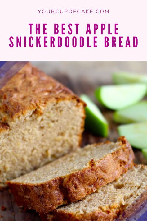 Snickerdoodles are always a fan favorite, but adding a little apple really bumps up the flavor! This apple snickerdoodle bread is a must-make! Head over to the blog for the recipe. Apple Snickerdoodle, Apple Pie Muffins, Snickerdoodle Bread, Food F, Apple Bread, Oh Oh, Wooden Basket, Bread Ingredients, My Bucket List