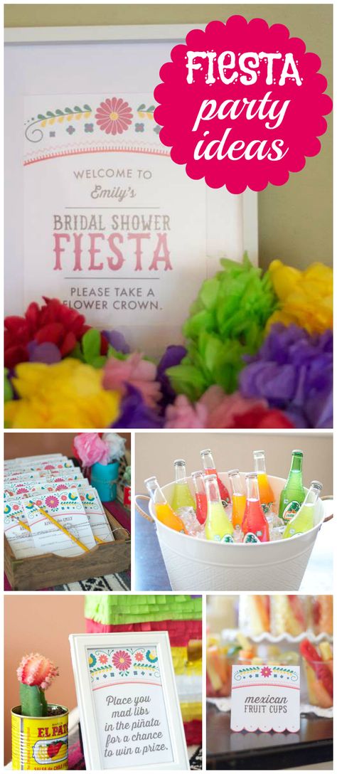 Such a gorgeous bridal shower with a Mexican fiesta theme! See more party ideas at CatchMyParty.com! Fiesta Party Ideas, Fiesta Wedding Shower, Mexican Fiesta Bridal Shower, Mexican Bridal Showers, Fiesta Shower, Mexican Baby Shower, Fiesta Bridal Shower, Fiesta Wedding, Food Wedding