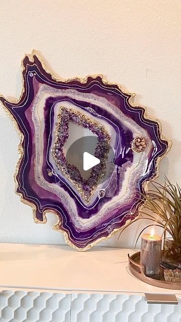 Geode Painting, Geode Resin Art, Resin Geode Art, Large Geode, Agate Art, Resin Geode, Resin Art Painting, Geode Art, Resin Wall Art