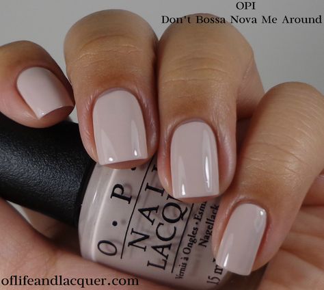 OPI:  ★ Don't Bossa Nova Me Around ★  OPI Brazil Collection Spring / Summer 2014 ... good neutral polish for work / office & great base for nail art. Opi Gel Manicure, Nails Manicures, Gel Manicures, Unghie Nail Art, Milky Nails, Nails Colors, Ideas Nails, Fall Nail Colors, Neutral Nails