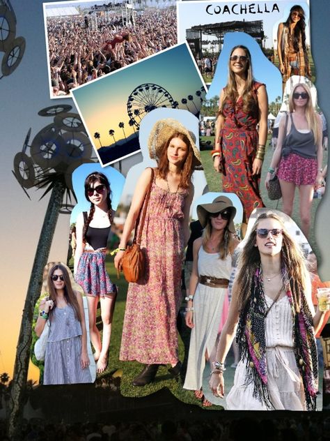 Coachella fashion collage Coachella Mood Board, Expression Board, Fashion Magazine Layout, Festival Essentials, Summer Music Festivals, Festival Trends, Fashion Layout, Design Moda, Collage Ideas