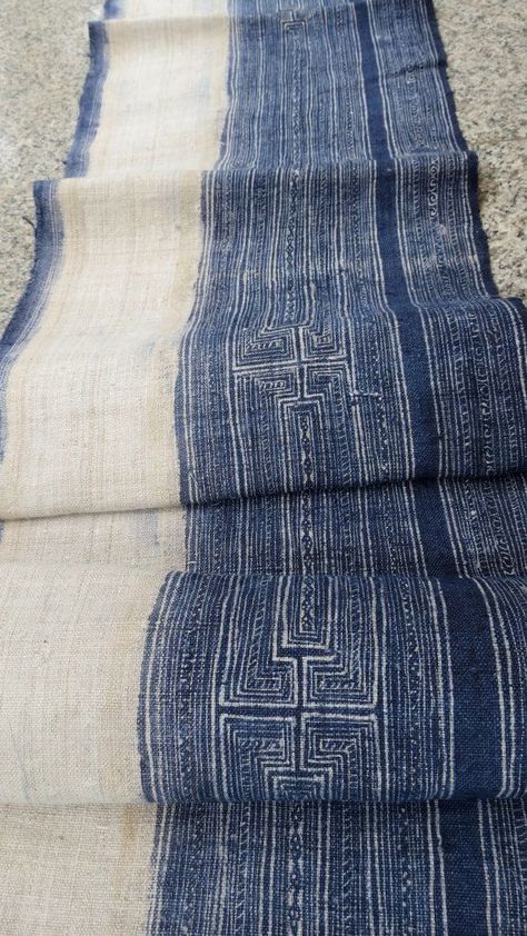 Vintage Indigo Textile Love - Cindy Hattersley Design Indigo Textiles, Mood Indigo, Textile Texture, Hemp Fabric, Vintage Indigo, Indigo Dye, Fabulous Fabrics, Textile Patterns, Shibori