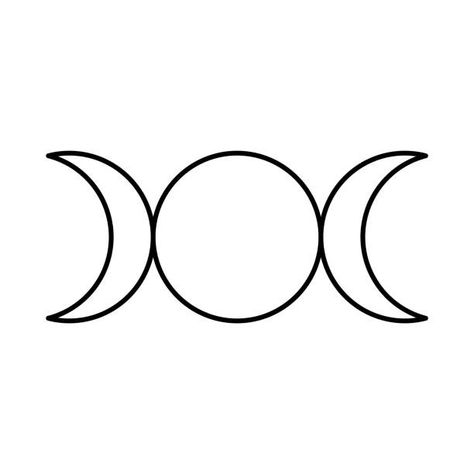 Maiden Mother And Crone, Triple Goddess Symbol, Maiden Mother Crone, Goddess Symbol, Goddess Symbols, Moon Symbols, Witch Tattoo, Goddess Tattoo, Triple Moon Goddess