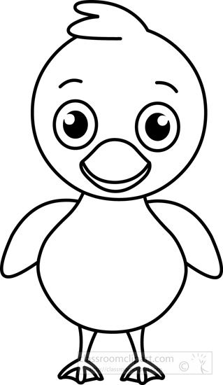 Duck Clipart Black And White, Duck Black And White, Duck Outline, Outline Pictures, Animal Baby Room, Cartoon Drawings Of Animals, Cute Animal Memes, Forest Illustration, Cartoon Girl Drawing