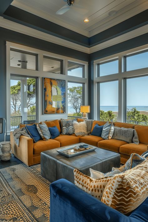 Infuse your living room with coastal charm and make it feel like a beach house retreat. Coastal Retreat Interior Design, Beach House Living Room Ideas, Retreat Interior Design, House Living Room Ideas, Beach Style Living Room, Budget Friendly Living Room, Bohemian Living Room Decor, Beach House Living Room, Permanent Vacation