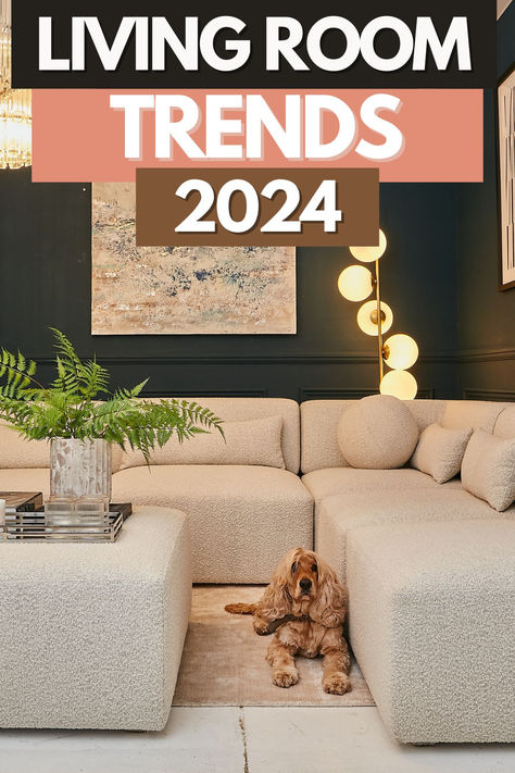 living room trends 2024 Living Room Furniture Trends, Latest Living Room Designs, Living Room Trends, Trendy Living Rooms, Room Color Schemes, Furniture Trends, Living Room Colors, Living Room Style, Lounge Room