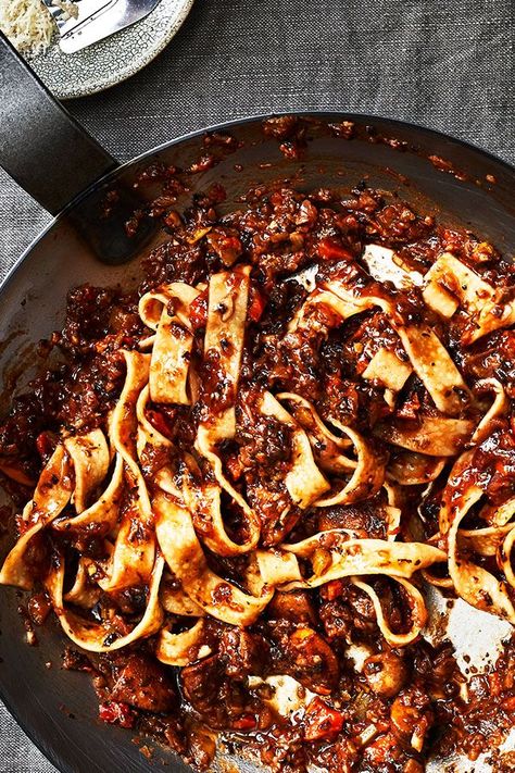 Veggie Ragu, Vegetable Ragu, Vegetable Bolognese, Pasta And Sauce, Ragu Sauce, Tagliatelle Pasta, Ragu Recipe, Sunday Sauce, Bolognese Recipe