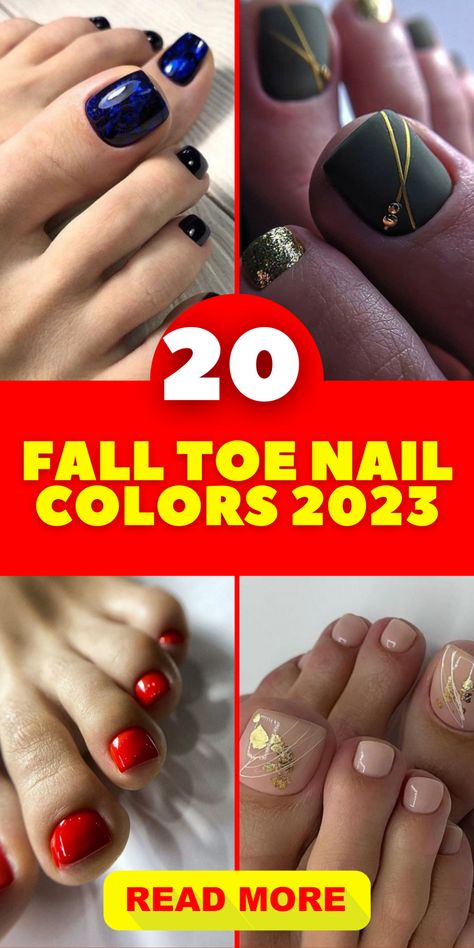 Seasonal Shades: Uncover the Top Fall 2023 Toe Nail Colors for Trendy Pedicures Fall Color Pedicure Ideas, Fall French Tip Pedicure, September Toenails Color, Trendy Pedicure Colors 2023, Fall Nail Design 2023, Fall 2023 Pedicure Trends, Fall Colors Pedicure, Fall Polish Colors 2023, Trending Toenail Colors 2023