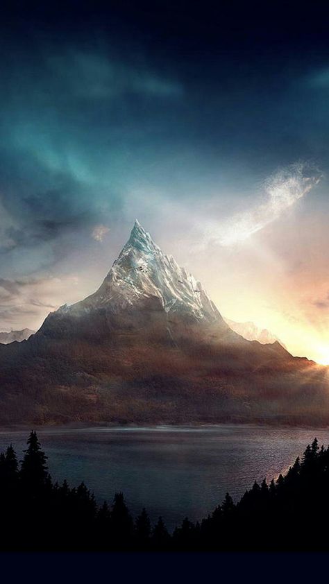 Erebor, the lonely mountain Lotr Wallpaper Phone Wallpapers, Lotr Backgrounds, Lotr Scenery, Lotr Wallpapers, Lord Of The Rings Wallpaper, The Lonely Mountain, Lonely Mountain, John Howe, Battlefield 3