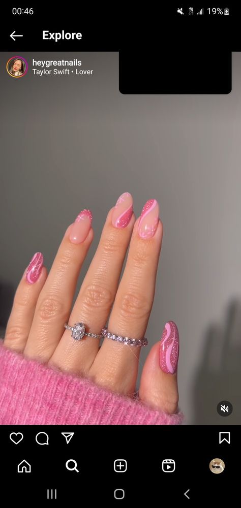 Eras Tour Nails Ideas Lover, Lover Era Nails Taylor Swift, Taylor Swift Nails Purple, Pink Taylor Swift Nails, Taylor Swift Nail Ideas Lover, Taylor Swift Eras Tour Nails French Tip, Eras Tour Nails Lover, Taylor Swift Aesthetic Nails, Eras Tour Nail Ideas Lover