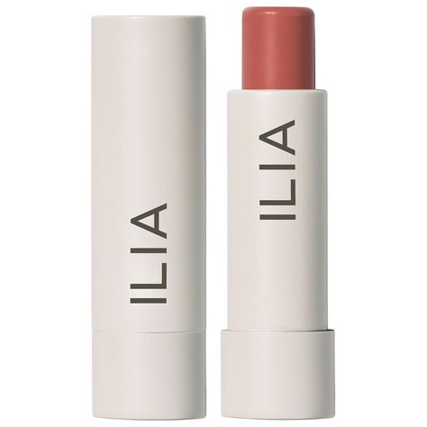 Balmy Tint Hydrating Lip Balm - ILIA | Sephora Fresh Sugar Face Polish, Clean Products, Hydrating Lip Balm, Aluminum Free Deodorant, Sephora Beauty, Exfoliating Cleanser, Rosehip Seed Oil, Tinted Lip Balm, Clean Makeup