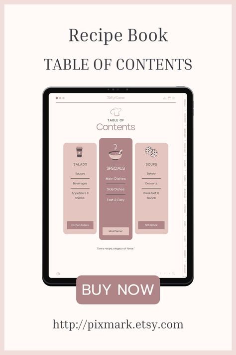 Digital Recipe Book for Goodnotes notiondailyplanner #simpleramadanplanner��🎭 Digital Recipe Book Template Free, Digital Recipe Book Template, Recipe Book Cover, Digital Planner Ideas, Recipe Book Covers, Free Digital Planner, Interactive Calendar, Digital Recipe Book, Recipe Book Templates