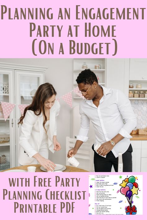 An engagement is a joyous occasion that marks the beginning of a beautiful journey. Celebrating this special milestone doesn’t have to break the bank. With a bit of creativity and thoughtful planning, you can host a memorable engagement party at home that your friends and family will cherish forever. In this blog post, we’ll share some budget-friendly tips and ideas to help you create the perfect celebration without overspending. Engagement Party Ideas On A Budget, Things To Do At An Engagement Party, How To Throw An Engagement Party, Engagement Party Planning Checklist, At Home Engagement Party, Engagement Party At Home, Casual Engagement Party, Party Ideas On A Budget, Small Engagement Party