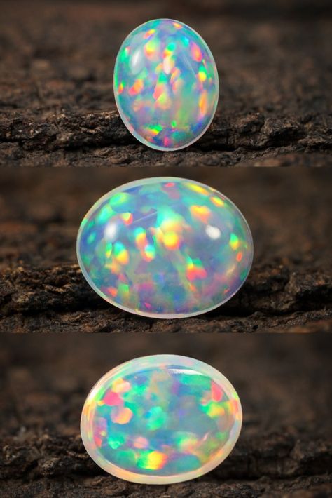 Opal Color, Welo Opal, White Opal, Oval Cabochon, Opal Gemstone, Opal, Gemstones, Color